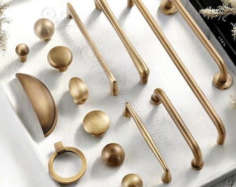 Solid Brass Antiqued bronze Dresser Knobs Pulls kitchen handles wardrobe Sideboard Pulls cabinet handles Drawer pulls Furniture Hardwares