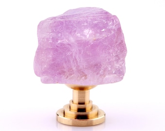 Amethyst knob/gemstone handles/Ore handles/semi precious stone knob/Drawer Pulls/Cabinet Pulls/Wardrobe Pull/dresser knob/Furniture Hardware