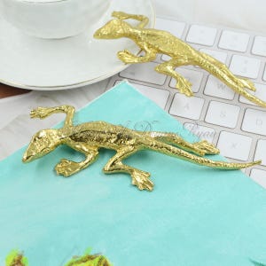 Gecko Solid Brass Knob Cabinet Pulls Drawer Knob Dresser Pull Kitchen Knobs Pulls Cabinet Pull Hardware Dresser Handles Furniture Hardware