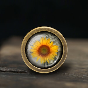 Sunflower Knobs Drawer Knobs Pulls Kitchen Cabinet Pulls Handle Furniture handle Exquisite Dresser Knobs Door Knob Decor Furniture Hardware