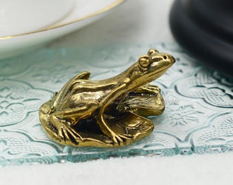 Brass Frog Knobs Solid Brass Pulls Knobs Cabinet decoration Handles Pull Knob Antique bronze Drawer pulls Dresser knobs Furniture Hardware