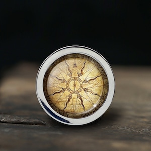 Retro Compass Knob Drawer Knob Pulls Kitchen Cabinet Pulls Handle Furniture handle Exquisite Dresser Knob Door Knob Decor Furniture Hardware