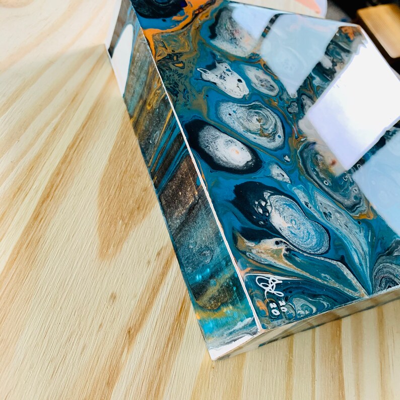 Resin art/ Acrylic painting pour/ Epoxy resin wall art Etsy