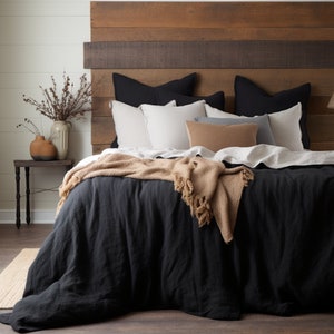 Handmade European Stonewashed Linen Duvet Bedding Set