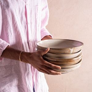 Yellow Handmade Ceramic Serving Bowl, Pottery Large Salad Bowl, Housewarming Gift image 3