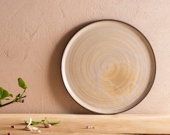 Ceramic Handmade Small Dessert Plates, Side Plates - 2 Small Dessert Plates, Pottery Rustic Colorful Dessert Plate Set