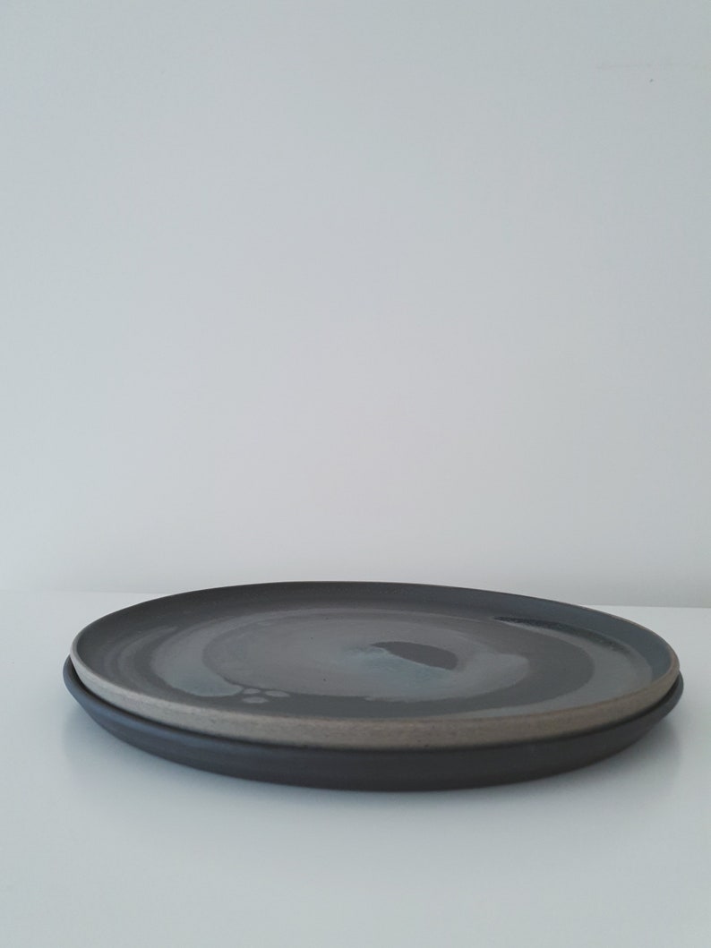 Handmade Pottery Dinner Plates Flat Ceramic Dinner Plates Etsy