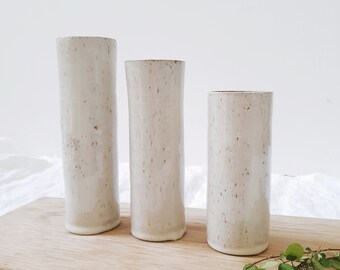 Set Di 3 Mini Vasi In Ceramica Fatti A Mano – 10x4 Cm – Rosa, Blu, Verde – Per Piante Grasse O Fiori Secchi – Decorazione Da Tavolo Casa Ufficio