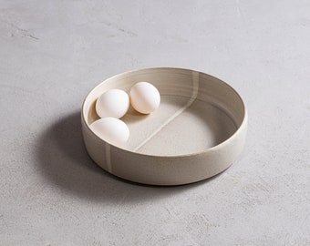 Keramik-Servierschüssel, Keramik-Salatschüssel, Keramik-Backform, Kuchenbackform, Steingutschüssel, Obstteller / Pasta / Salatschüssel