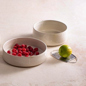 Ceramic Serving bowl, Pottery Salad Bowl, Ceramic baking dish, Cake baking dish, Stoneware Bowl, Fruits Plate /Pasta /Salad Bowl