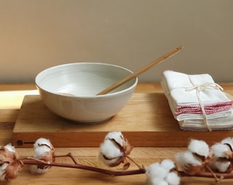 Large Ceramic Ramen Bowl, Dinner Deep Round Bowls, Noodle Soup Bowl, Stoneware Soup Bowl, Pottery Dinnerware Bowl, Salad/ Pasta/Serving Bowl
