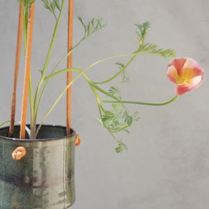 Hanging Planter With Leather Straps Minimalist Pottery Hanging Pot 7 Color Options image 5