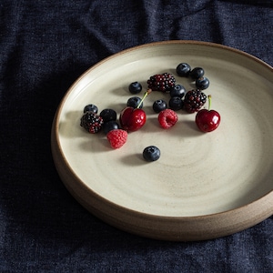 Handmade Pottery Serving Dish, Ceramic Tray, Pottery Dinnerware, White Serving Tray, Dinner Serving Plate, Oven To Table Dish