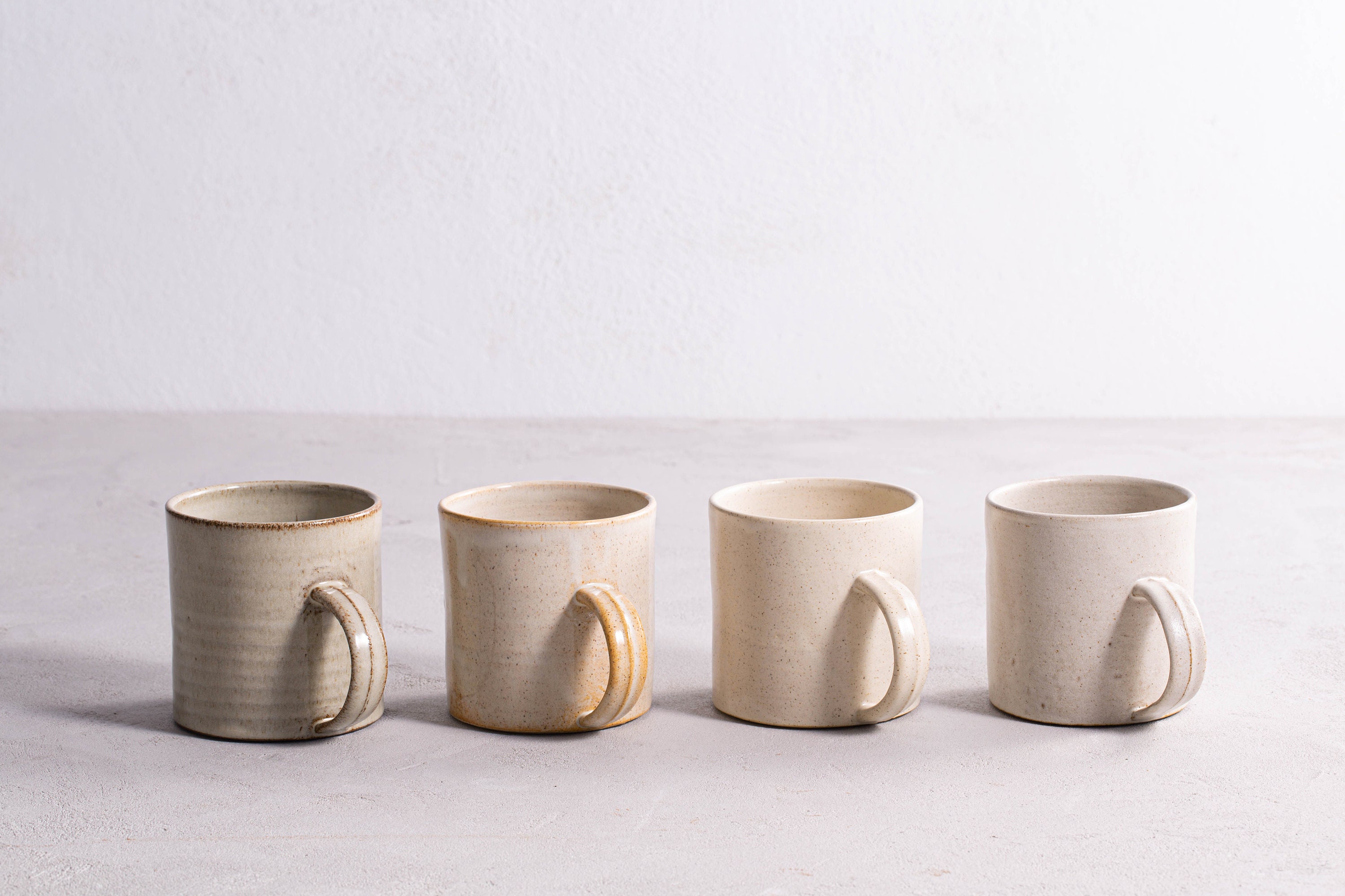 4 Piece Set Ceramic Stoneware Cups 16 Ounce Unique Glazed Coffee Mugs Best Coffee Mug Mug Coffee Mugs Tea Cup Set 