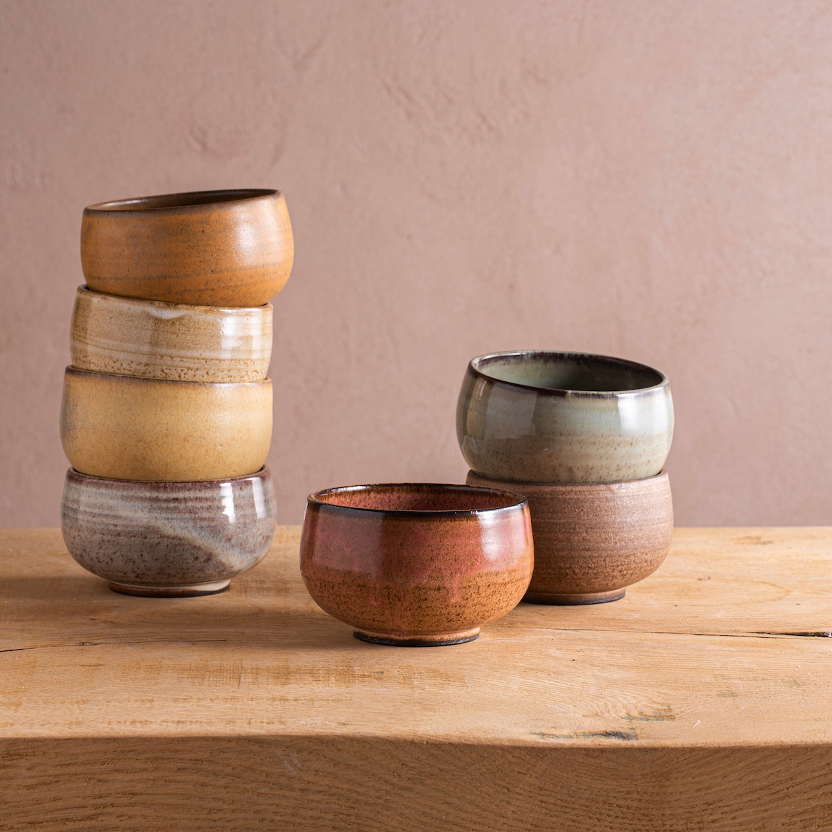 Set of TWO Colorful Handmade Ceramic Bowls, Modern Dessert Bowls, Pottery Bowls Set, Unique Wedding Gift - Etsy