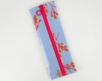 Toothbrush case, flat cosmetic bag or pencil case