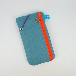 Op maat gemaakte mobiele telefoonhoes met extra ritsvak