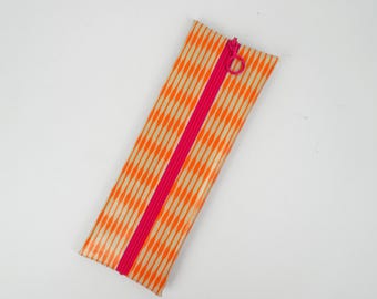 Toothbrush case, flat cosmetic bag or pencil case