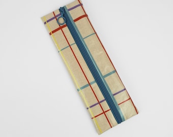 Toothbrush case, flat cosmetic bag or pencil case