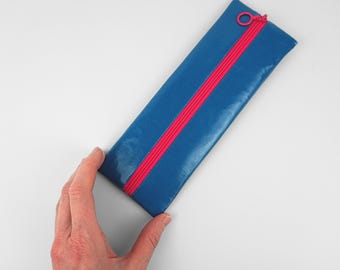 Toothbrush case, flat cosmetic bag or pencil case
