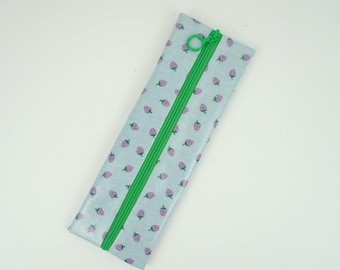 Toothbrush case, flat cosmetic bag or pencil case