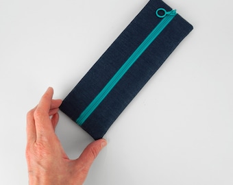 Toothbrush case, flat cosmetic bag or pencil case
