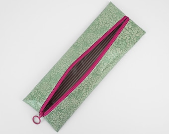 Toothbrush case, flat cosmetic bag or pencil case