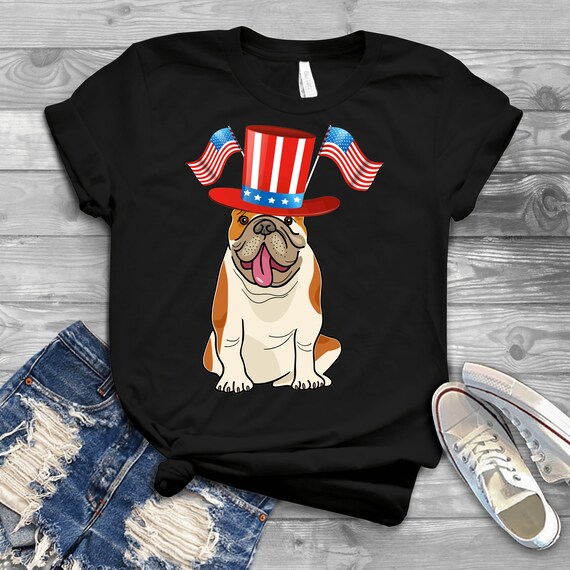 pug 4th of july shirt