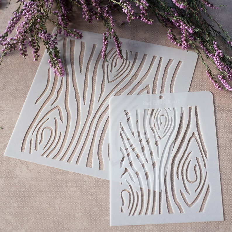 Pochoir en bois, pochoir dartisanat, pochoir scrapbooking, pochoir de