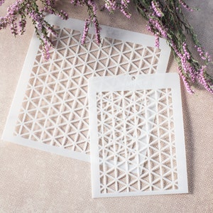 Hexagon stencil, Craft stencil, Scrapbooking stencil, Painting stencil, Wall stencil, DIY Decor Stencil, Cake Stencil, Stencil Pattern