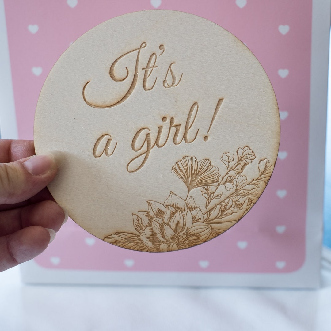 It's a Girl Wood Sign Nursery Decor Baby Shower Wood Etsy