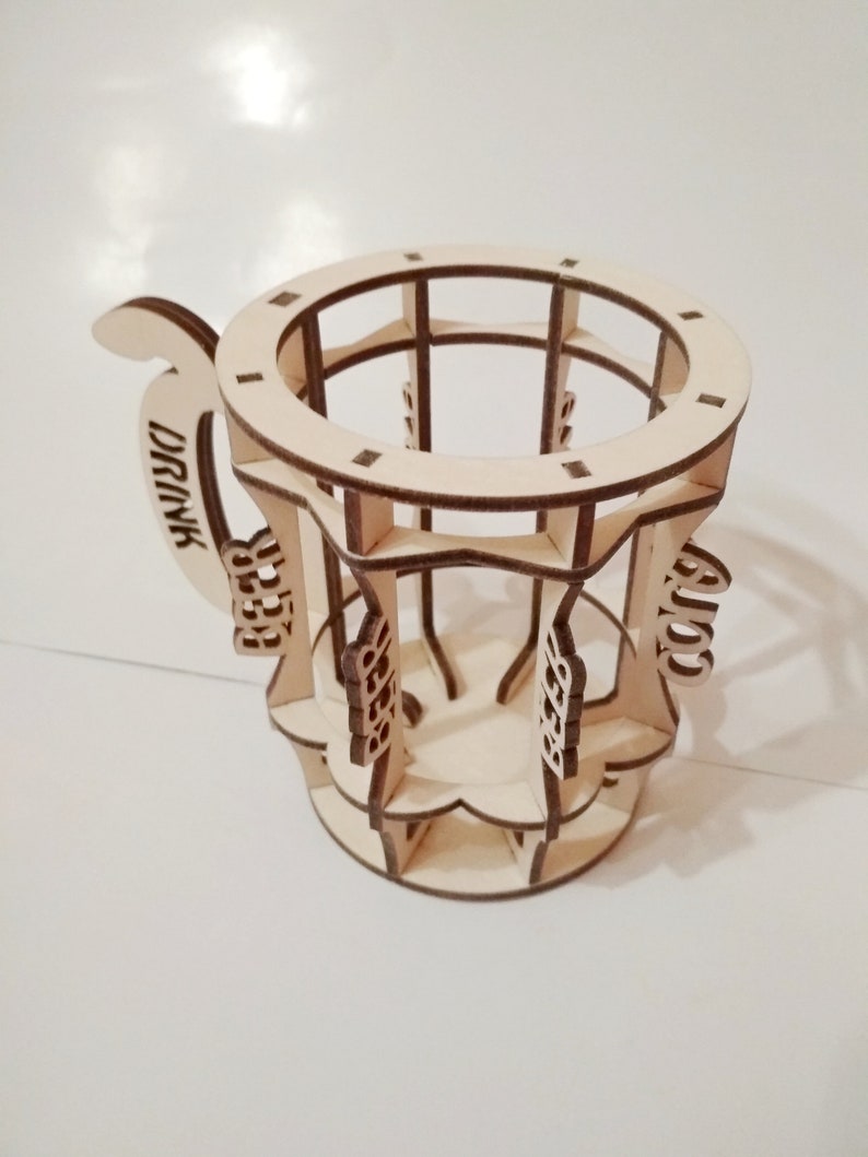 Download Beer rack vector svg files laser cut or cnc. DXF Pattern ...