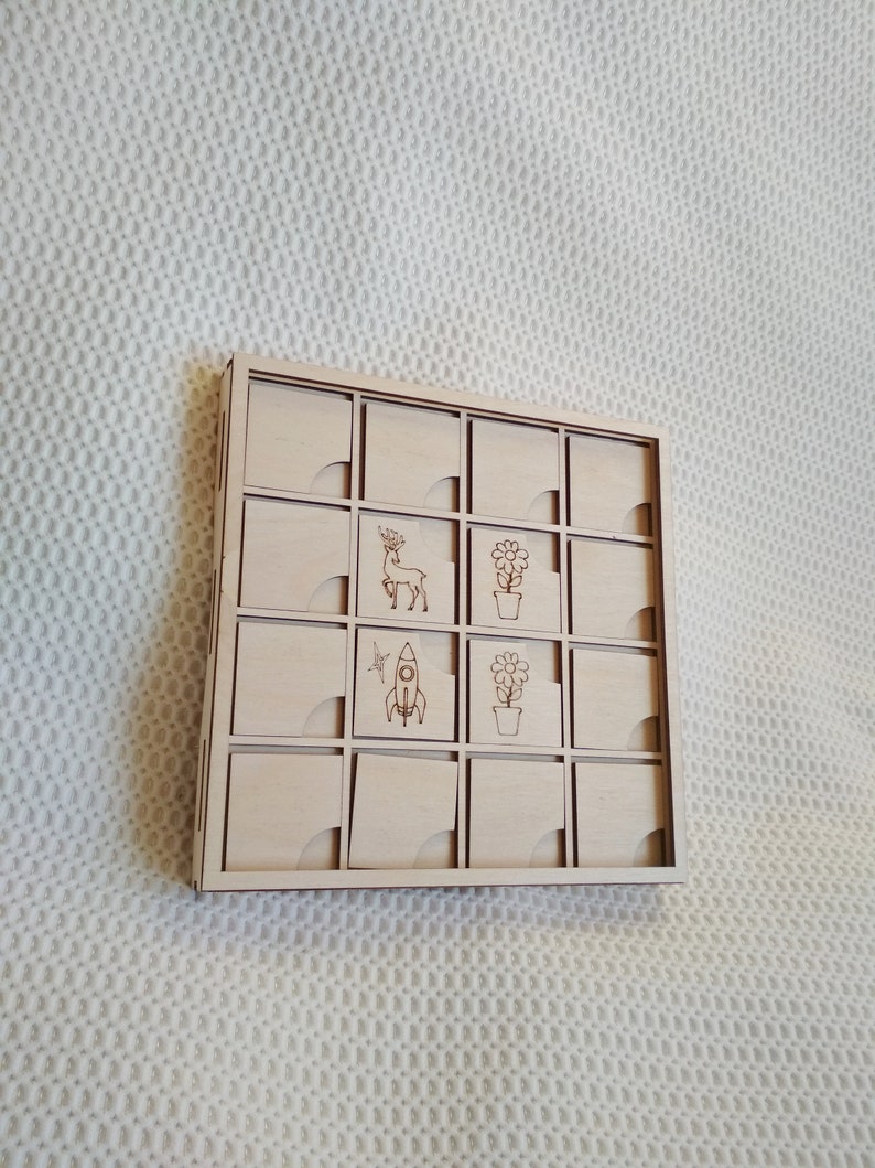 Memory board game svg dxf vector files template laser cut. Etsy