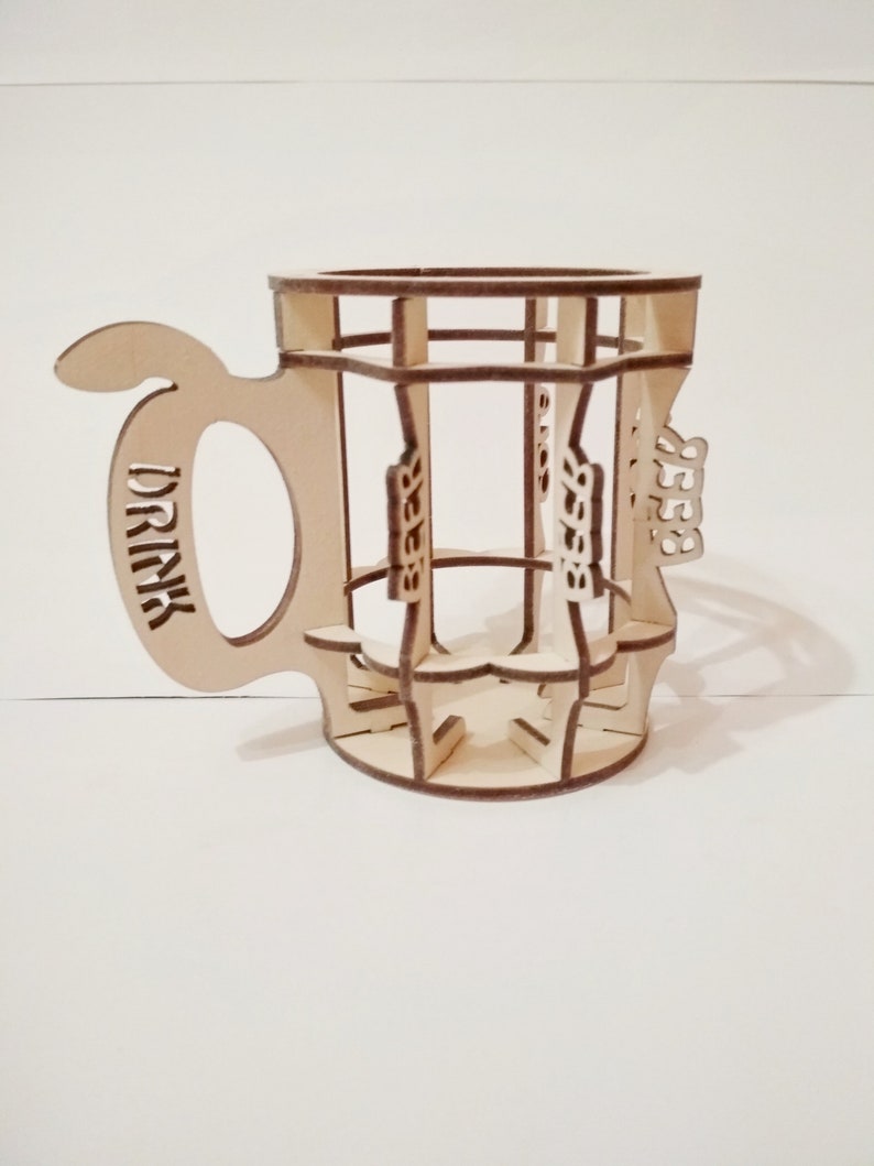 Download Beer rack vector svg files laser cut or cnc. DXF Pattern ...