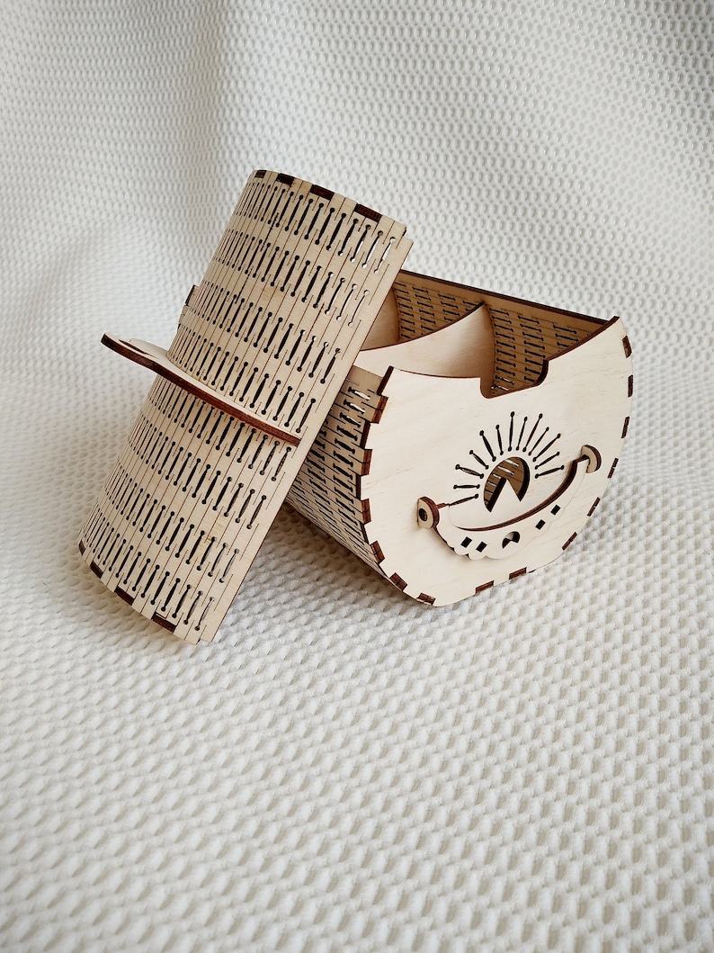 Download Oval jewelry box digital svg dxf files vector template for ...