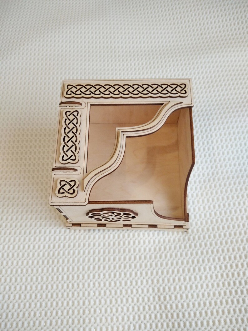 Napkin Holder Svg Dxf Files Vector Template Laser Cut. Napkin Etsy