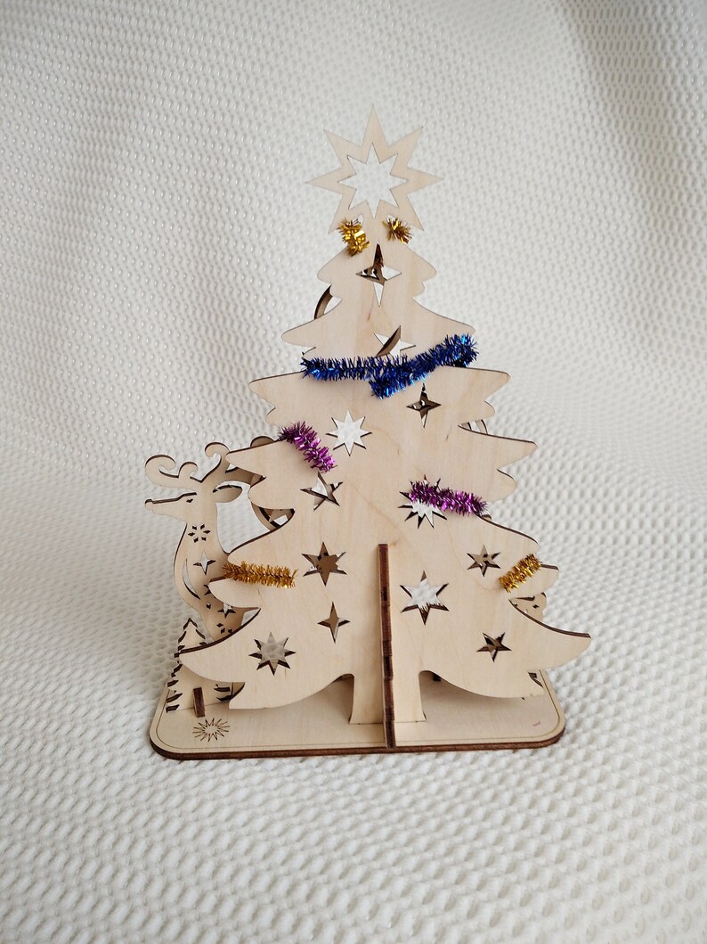 Download Christmas card 3D Puzzles svg dxf files vector template ...