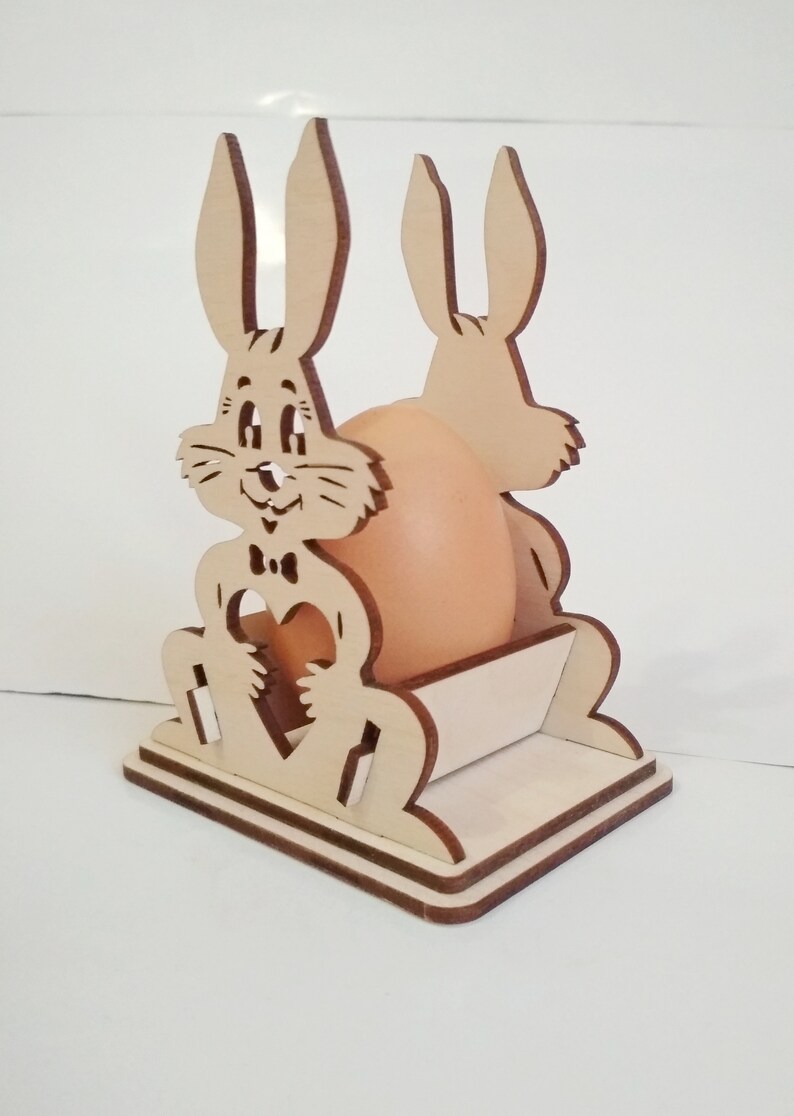 Download Bunny 3D puzzle SVG files of the Easter bunny egg holder ...