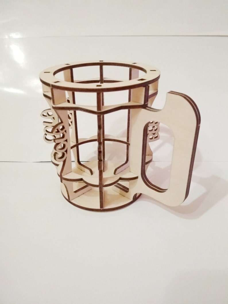 Beer Rack Vector Svg Files Laser Cut. DXF Pattern Holder Can Etsy