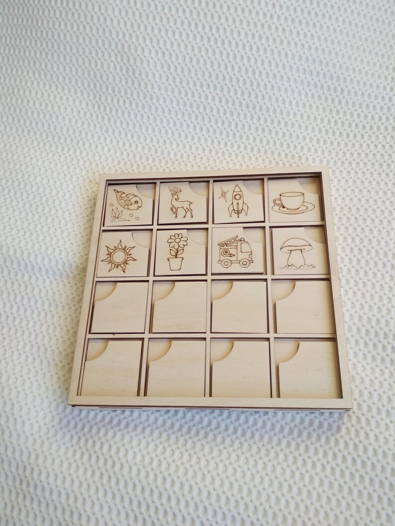 Memory board game svg dxf vector files template laser cut. Etsy