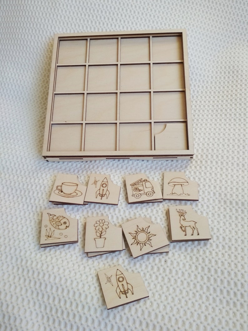 Memory board game svg dxf vector files template laser cut. Etsy