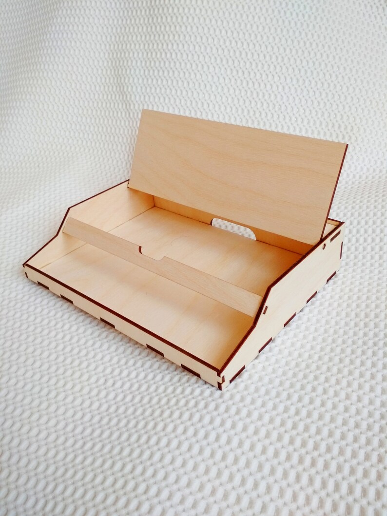 Box storage stand vector digital svg dxf files template for Etsy