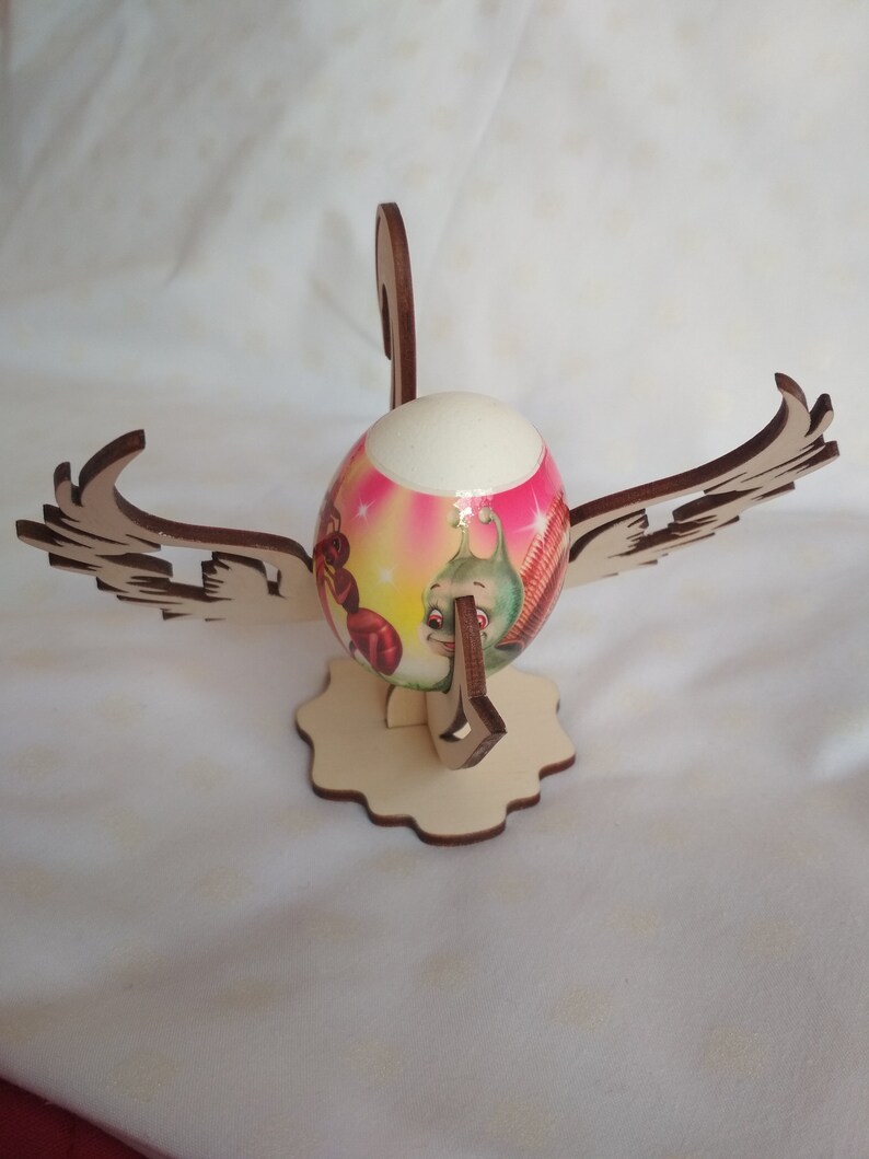 Download Swan 3D puzzle vector SVG files of the egg holder. 3D wooden | Etsy