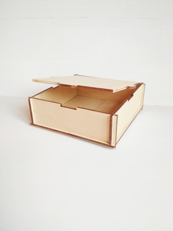 Download Compact Glue Free Box Svg Vector Files For Laser Cut Dxf Etsy