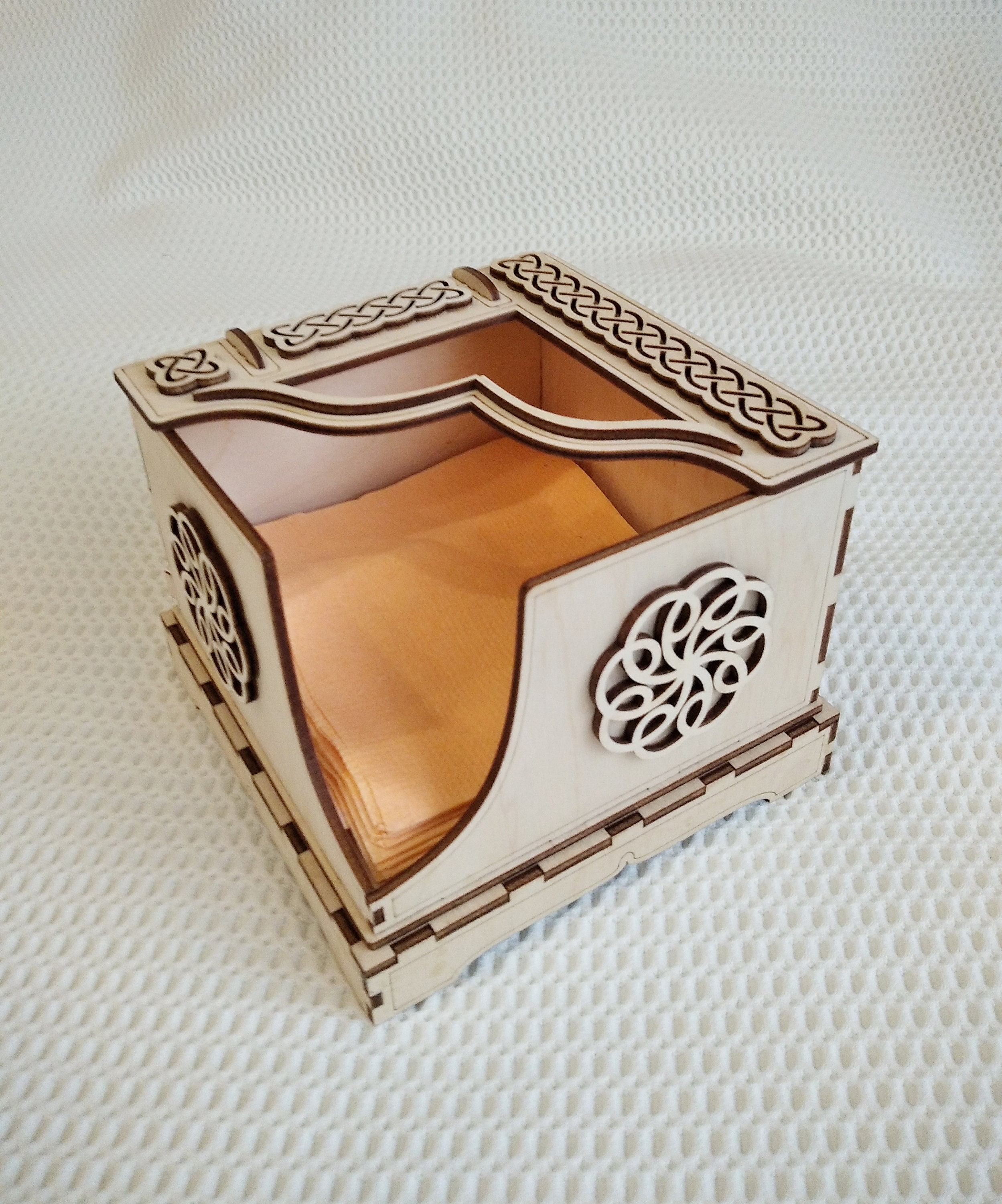 Napkin Holder Svg Dxf Files Vector Template Laser Cut. Napkin Etsy