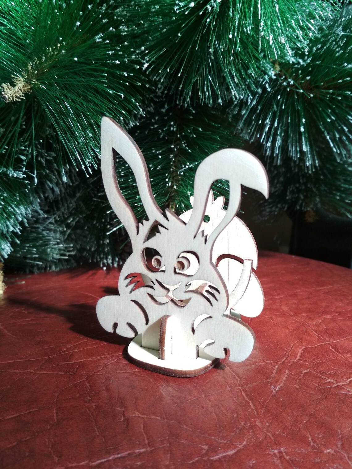 Bunny 3D puzzle SVG dxf files of the Easter bunny egg holder. | Etsy