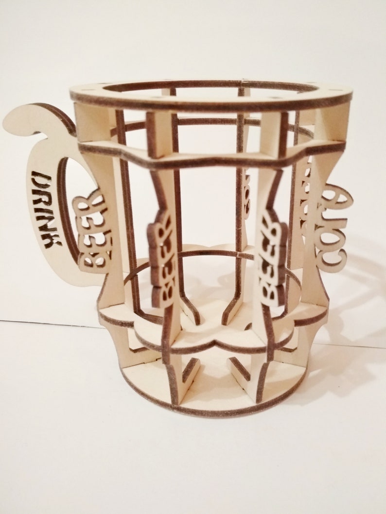 Download Beer rack vector svg files laser cut or cnc. DXF Pattern ...