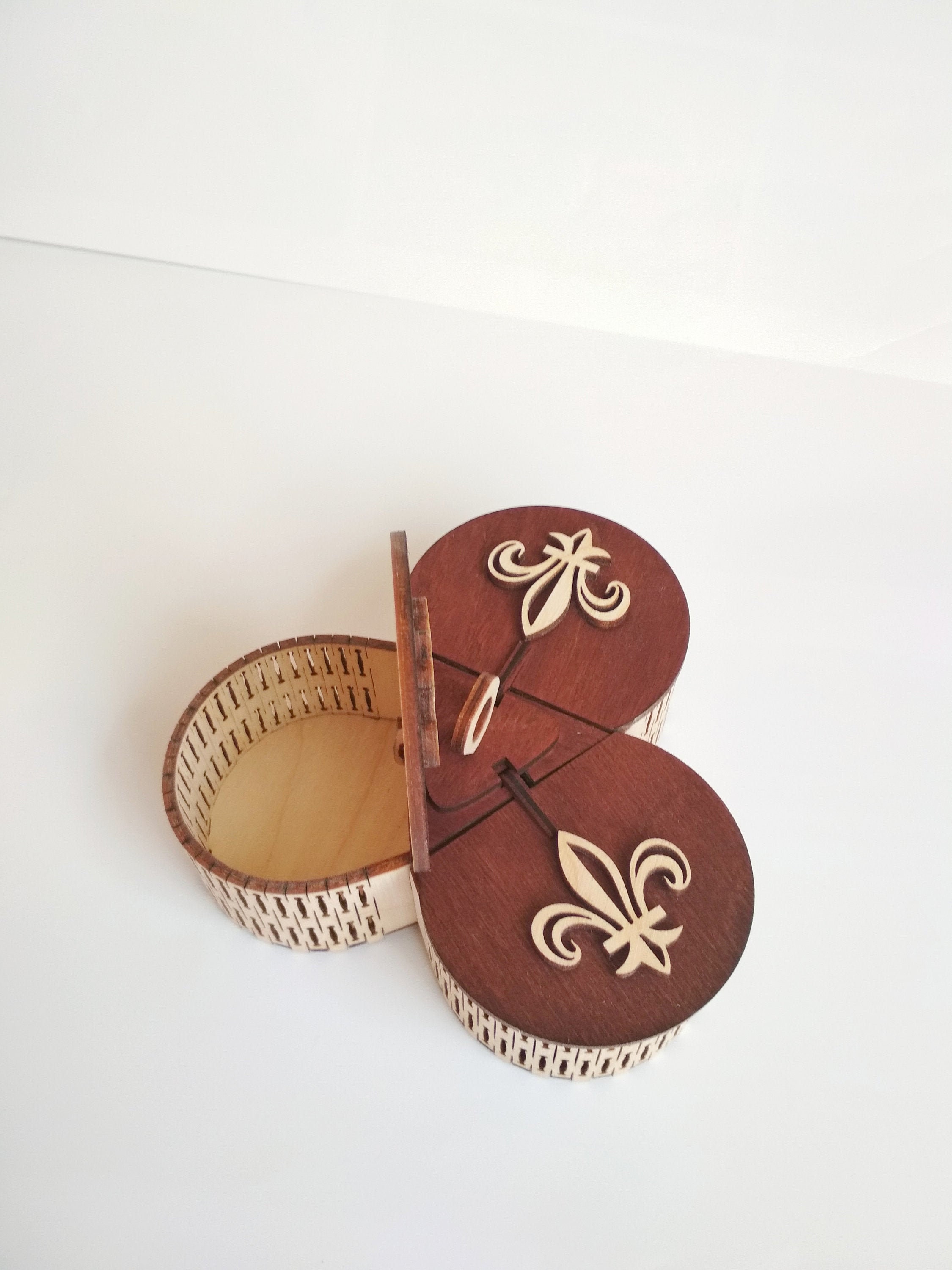 Download Gift jewelry box vector SVG files Laser or CNC cut with | Etsy