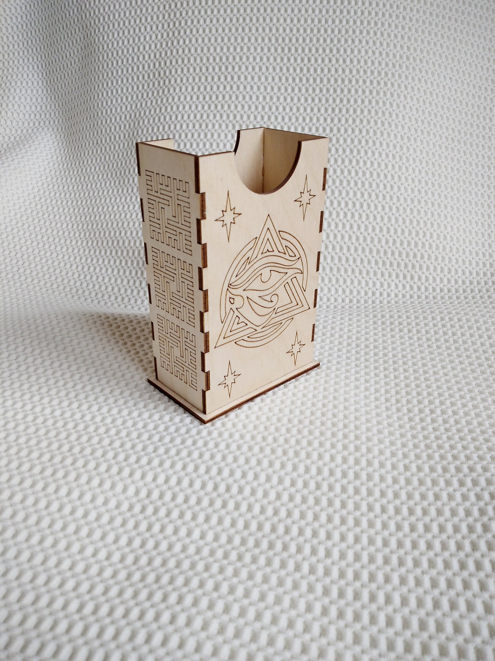 Box Tarot card case vector svg dxf template files for laser Etsy