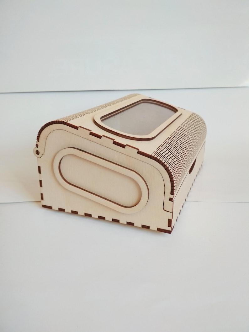 Download Unique jewelry box svg dxf files laser cut. Vector ...